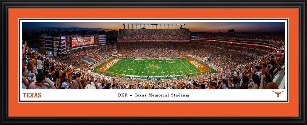 Blakeway Panoramas Texas Longhorns Deluxe Framed Picture