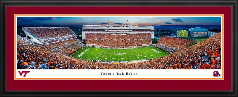 Blakeway Panoramas Virginia Tech Hokies Deluxe Framed Picture