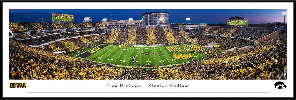 Blakeway Panoramas Iowa Hawkeyes Standard Framed Picture