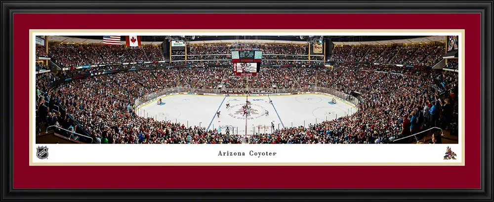 Blakeway Arizona Coyotes Deluxe Panoramic Double Mat Photo Frame