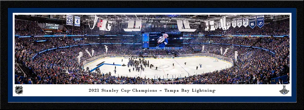 Blakeway Tampa Bay Lightning 2021 Stanley Cup Champions Select Panoramic Single Mat Photo Frame