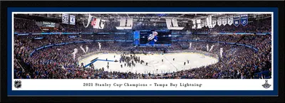 Blakeway Tampa Bay Lightning 2021 Stanley Cup Champions Select Panoramic Single Mat Photo Frame