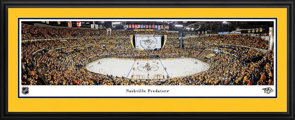 Blakeway Nashville Predators Deluxe Panoramic Double Mat Photo Frame