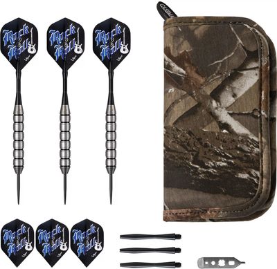 Viper Rock & Roll 23 Gram Steel Tip Darts & Casemaster Deluxe Realtree Dart Case