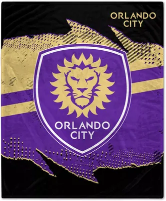 Pegasus Sports Orlando City Grunge Striped Blanket