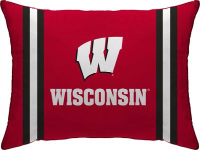 Pegasus Sports Wisconsin Badgers Logo Bed Pillow
