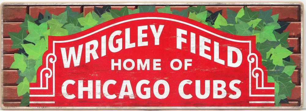 Open Road Chicago Cubs Traditions Wood Sign