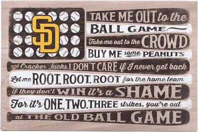 Open Road San Diego Padres Ball Game Canvas