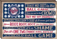 Open Road Minnesota Twins Ball Game Canvas