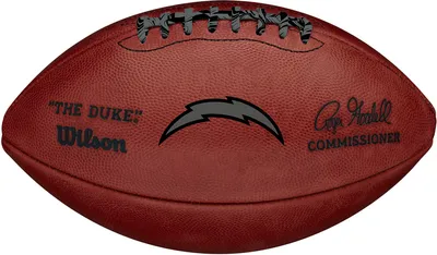 Wilson Los Angeles Chargers Metallic 'The Duke' 11'' Football