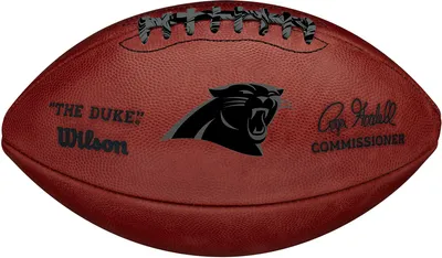 Wilson Carolina Panthers Metallic 'The Duke' 11'' Football