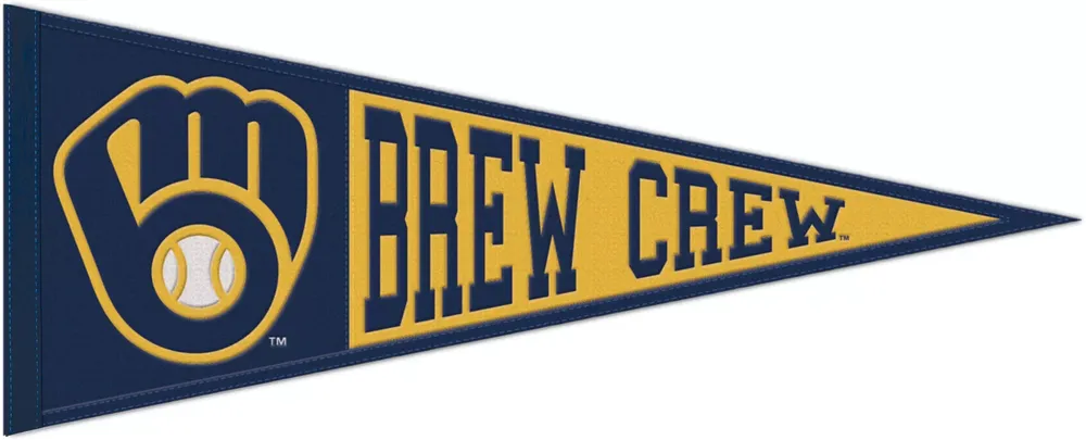 Wincraft Milwaukee Brewers Navy Wool Pennant