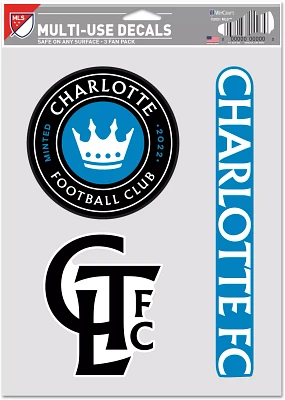 WinCraft Charlotte FC 3-Pack Decal