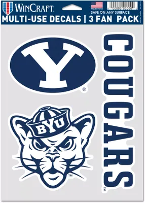 WinCraft BYU Cougars 3 Pack Fan Decal