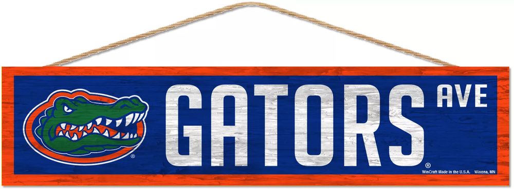 WinCraft Florida Gators 4x17 Wood Rope Sign