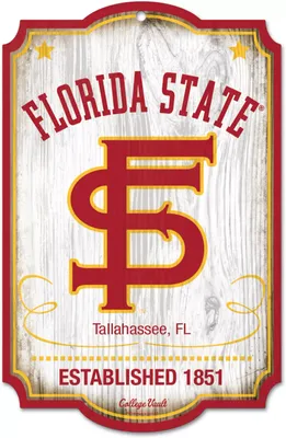 WinCraft Florida State Seminoles 11x17 Retro Sign