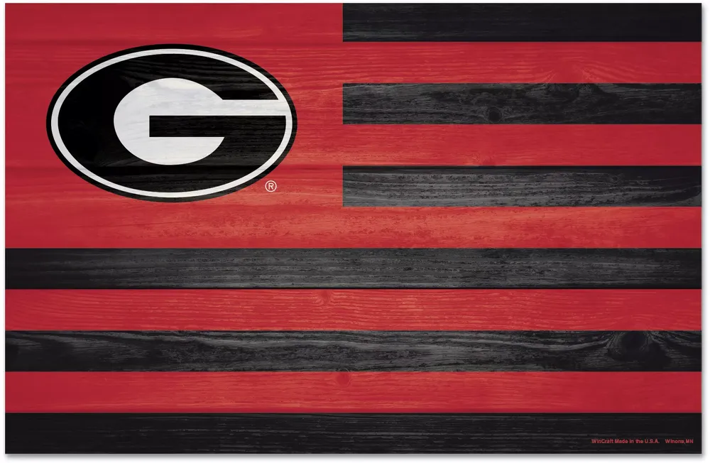 WinCraft Georgia Bulldogs 11x17 Wood Americana Sign