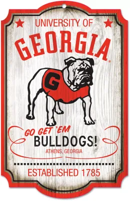 WinCraft Georgia Bulldogs 11x17 Retro Sign