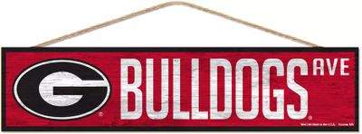 WinCraft Georgia Bulldogs 4x17 Wood Rope Sign