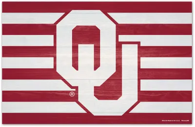 WinCraft Oklahoma Sooners 11x17 Wood Americana Sign