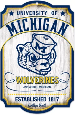 WinCraft Michigan Wolverines 11x17 Retro Sign