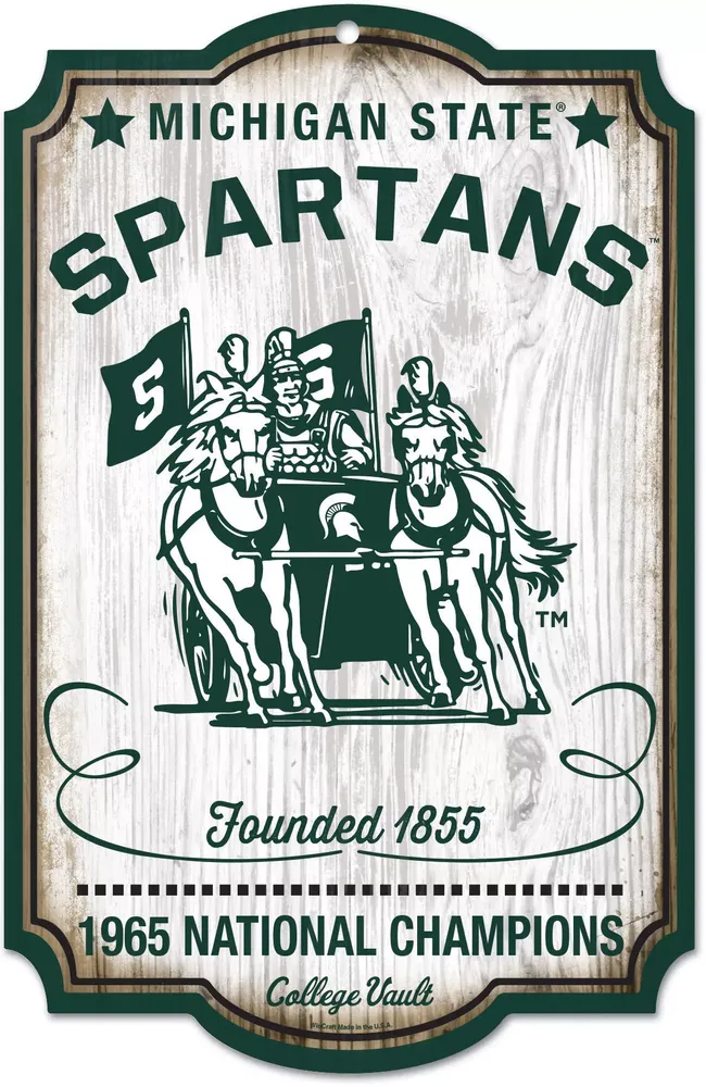 WinCraft Michigan State Spartans 11x17 Retro Sign