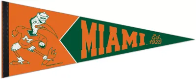 WinCraft Miami Hurricanes Retro Pennant