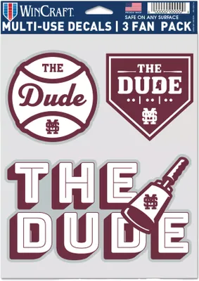 WinCraft Mississippi State Bulldogs Dude  3-Pack Decal