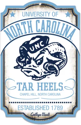 WinCraft North Carolina Tar Heels 11x17 Retro Sign