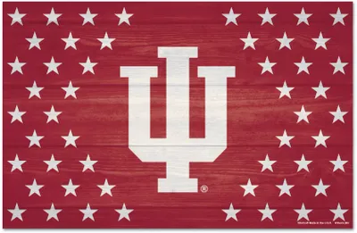 WinCraft Indiana Hoosiers 11x17 Wood Americana Sign