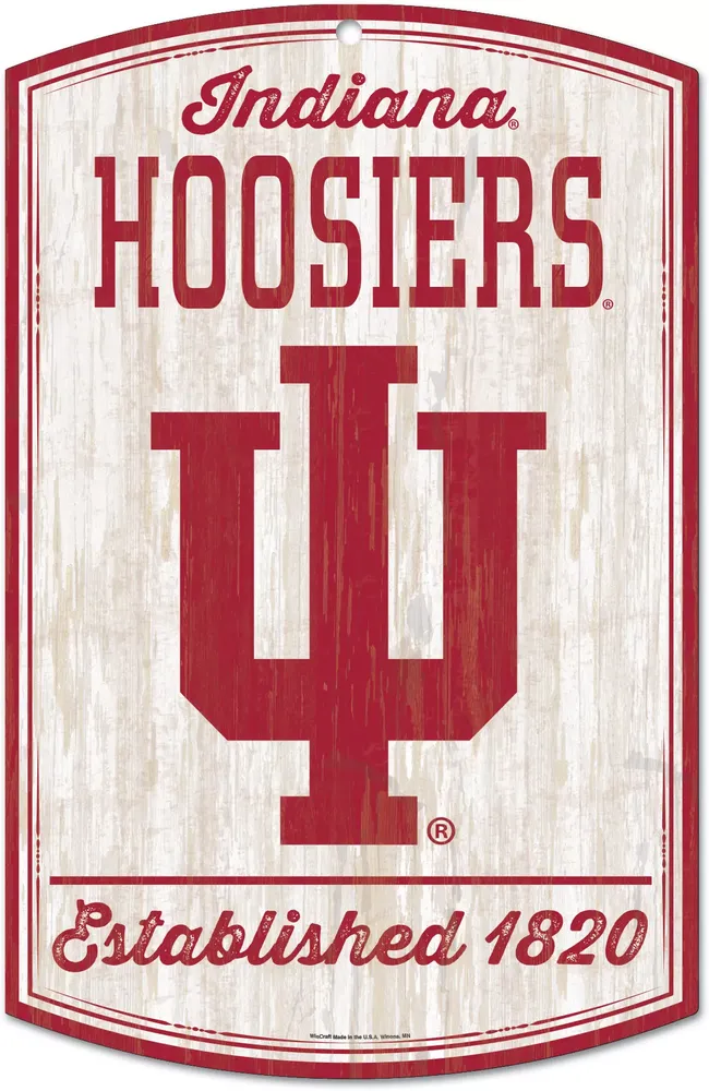 WinCraft Indiana Hoosiers 11x17 Retro Sign