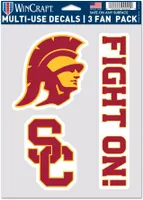 WinCraft USC Trojans 3 Pack Fan Decal