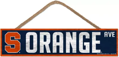 WinCraft Syracuse Orange 4x17 Wood Rope Sign