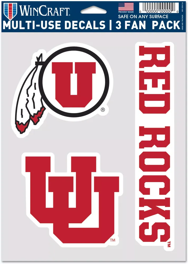 WinCraft Utah Utes 3 Pack Fan Decal