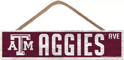 WinCraft Texas A&M Aggies 4x17 Wood Rope Sign