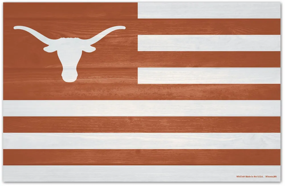 WinCraft Texas Longhorns 11x17 Wood Americana Sign