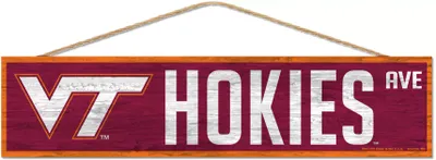 WinCraft Virginia Tech Hokies 4x17 Wood Rope Sign