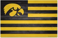 WinCraft Iowa Hawkeyes 11x17 Wood Americana Sign