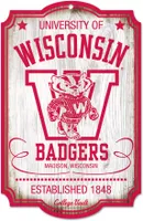 WinCraft Wisconsin Badgers 11x17 Retro Sign