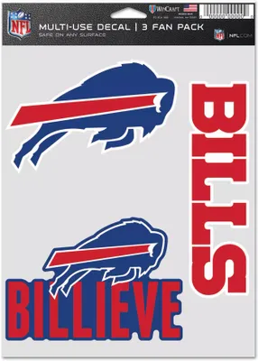 WinCraft Buffalo Bills 3-Pack Fan Decal