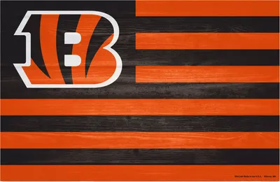 WinCraft Cincinnati Bengals 11'' x 17'' Americana Flag Sign