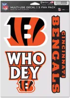 WinCraft Cincinnati Bengals 3-Pack Fan Decal