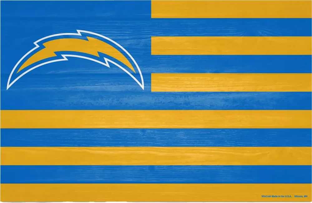 WinCraft Los Angeles Chargers 11'' x 17'' Americana Flag Sign