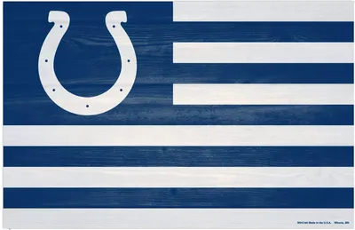 WinCraft Indianapolis Colts 11'' x 17'' Americana Flag Sign