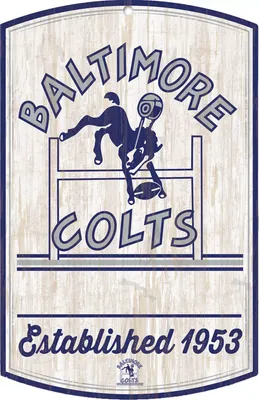 WinCraft Indianapolis Colts 11'' x 17'' Retro Sign