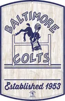 WinCraft Indianapolis Colts 11'' x 17'' Retro Sign