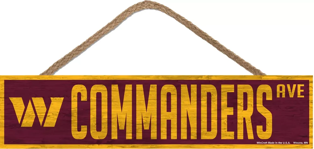 WinCraft Washington Commanders 4'' x 17'' Rope Sign