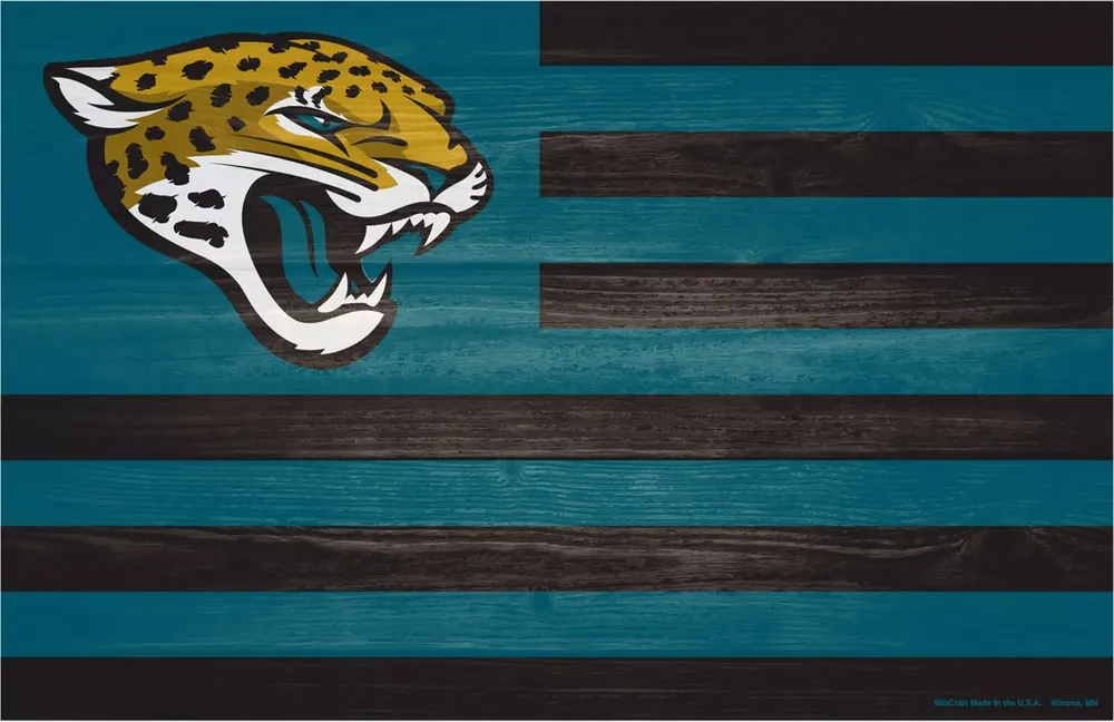 WinCraft Jacksonville Jaguars 11'' x 17'' Americana Flag Sign