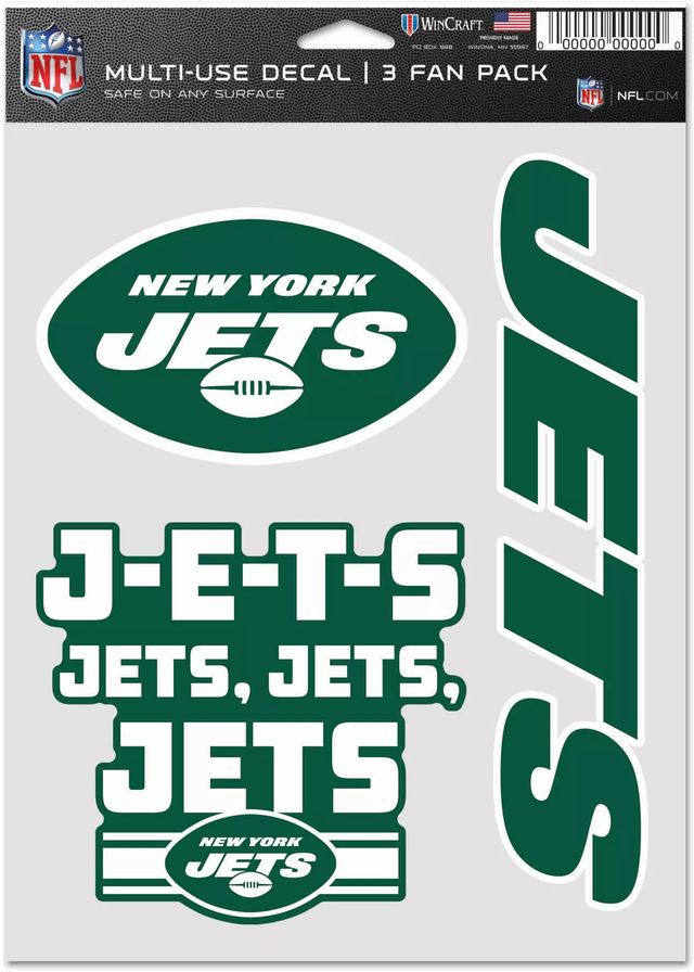 : Fanmats NFL New York Jets Team Decal, 3-Pack, Green