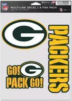 WinCraft Green Bay Packers 3-Pack Fan Decal